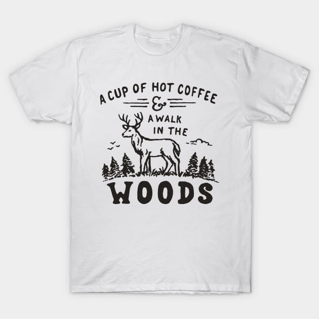 A Walk in the Woods - Hiking T-Shirt by AbundanceSeed